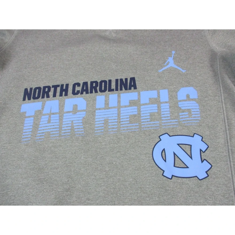 North Carolina Tar Heels Sweatshirt Mens Small Gray Blue Jordan NCAA Basketball